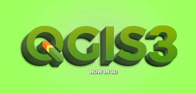 QGIS 3 3D Logo